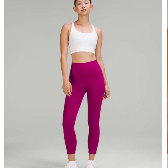 Lululemon Wunder Train High-Rise Leggings 23" - Pink - Size 6 - Picture 1 of 9